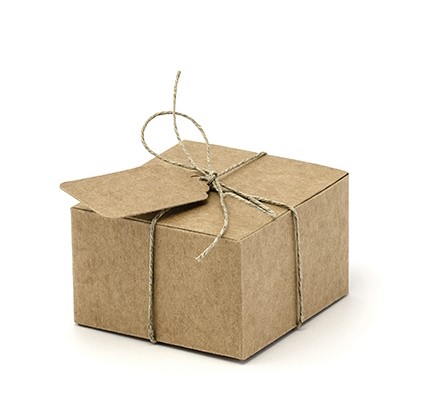 Box Gastgeschenk Vintage Kraftpapier Geschenkboxen - 10 Stück