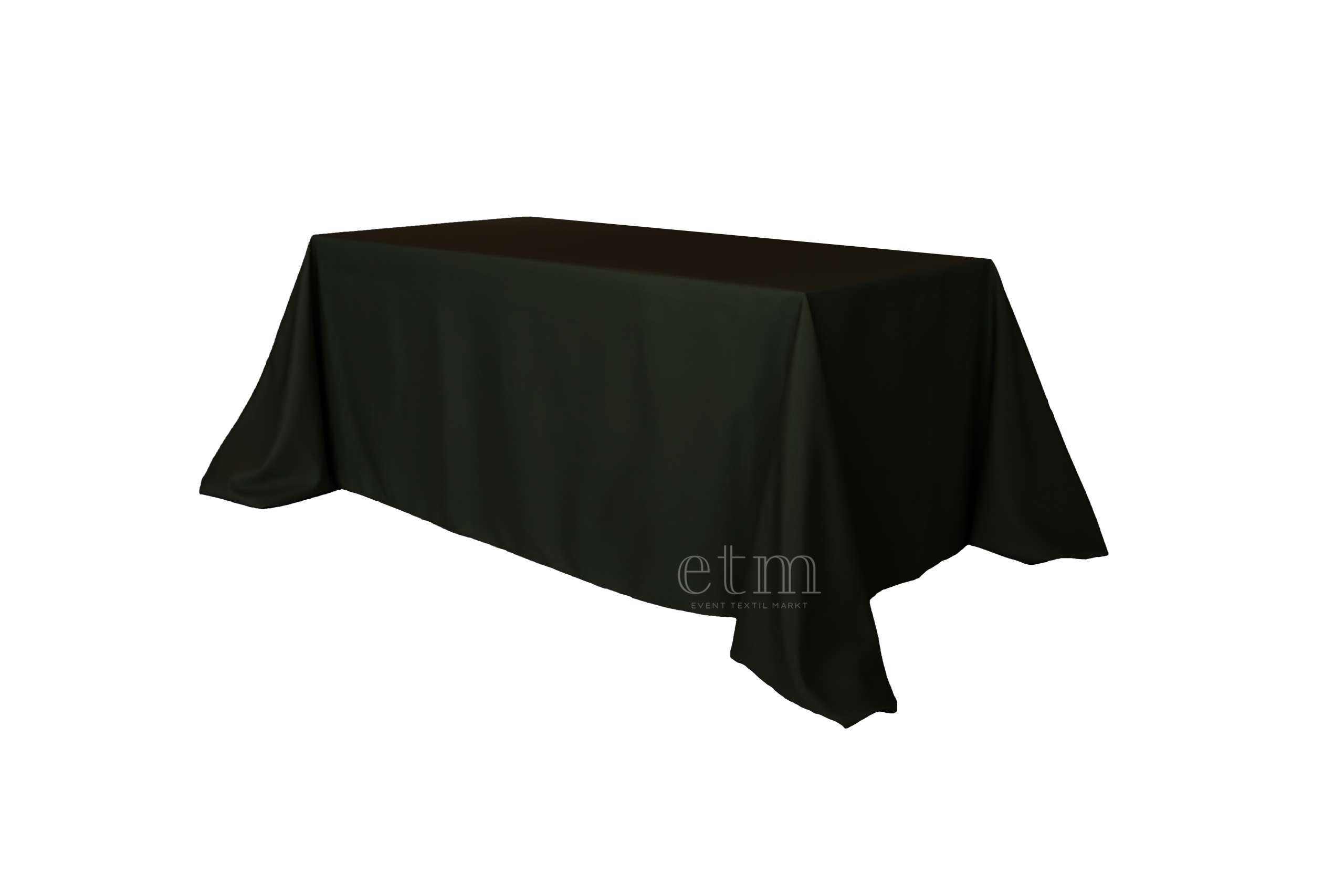 Tischdecke ECKIG 2,50 x 3,50m bodenlang schwarz | ECKIG 2,50 x 3,50m | Tischdecken