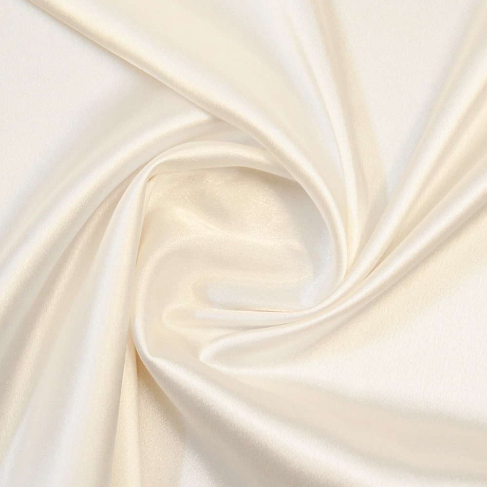 Satin Meterware Creme Ivory | Event Textil Markt