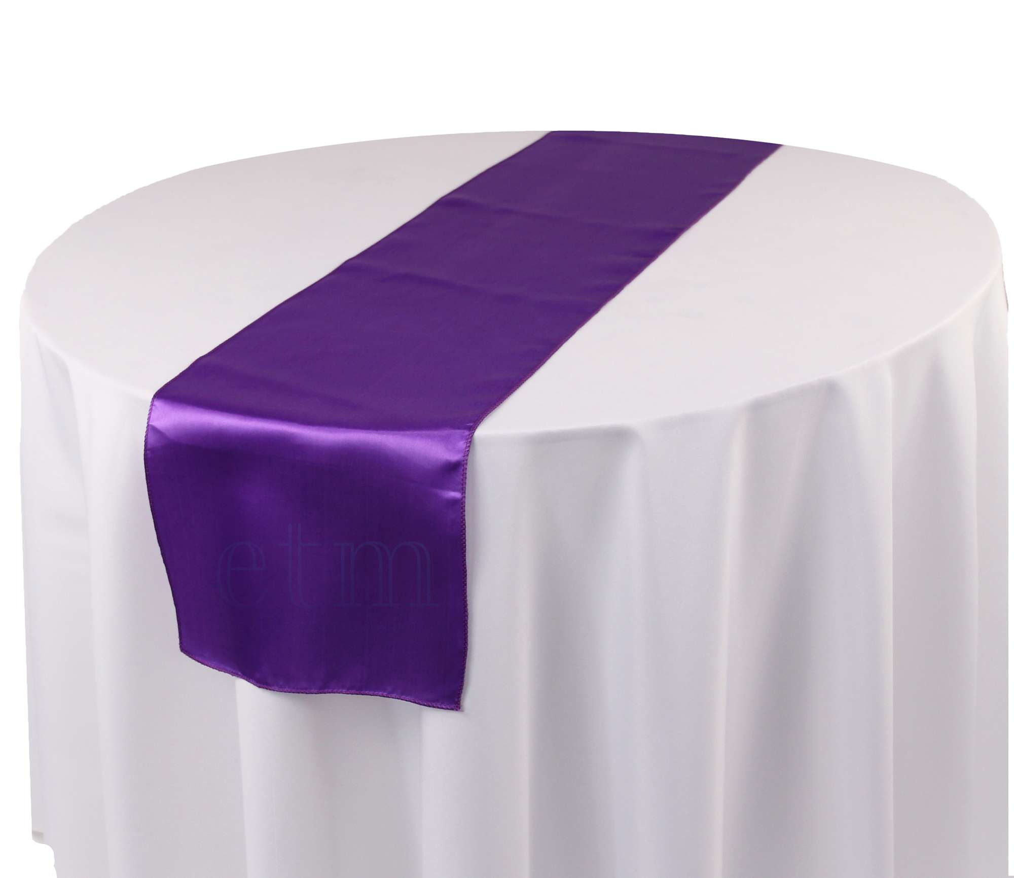 Satin Tischläufer lila