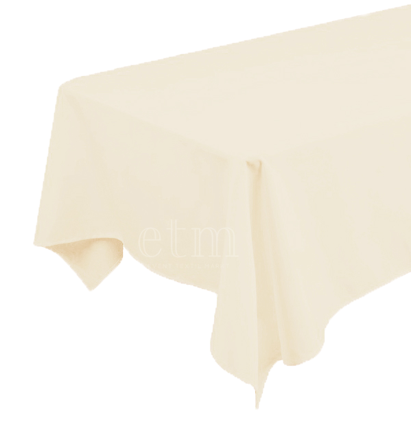 Tischdecke ECKIG 1,30 x 2,30m creme ivory