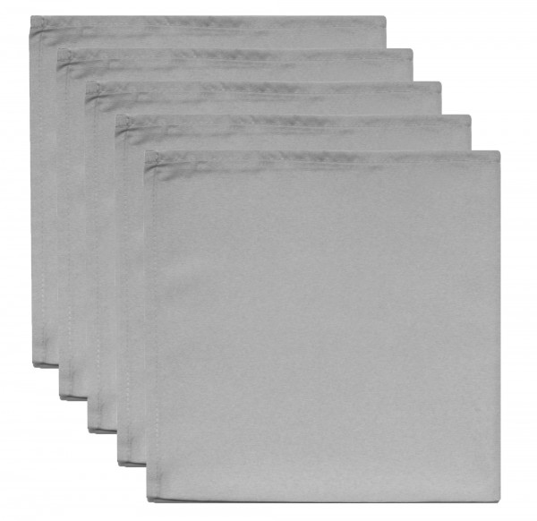 Servietten 5 Stk. grau 50 x 50 cm