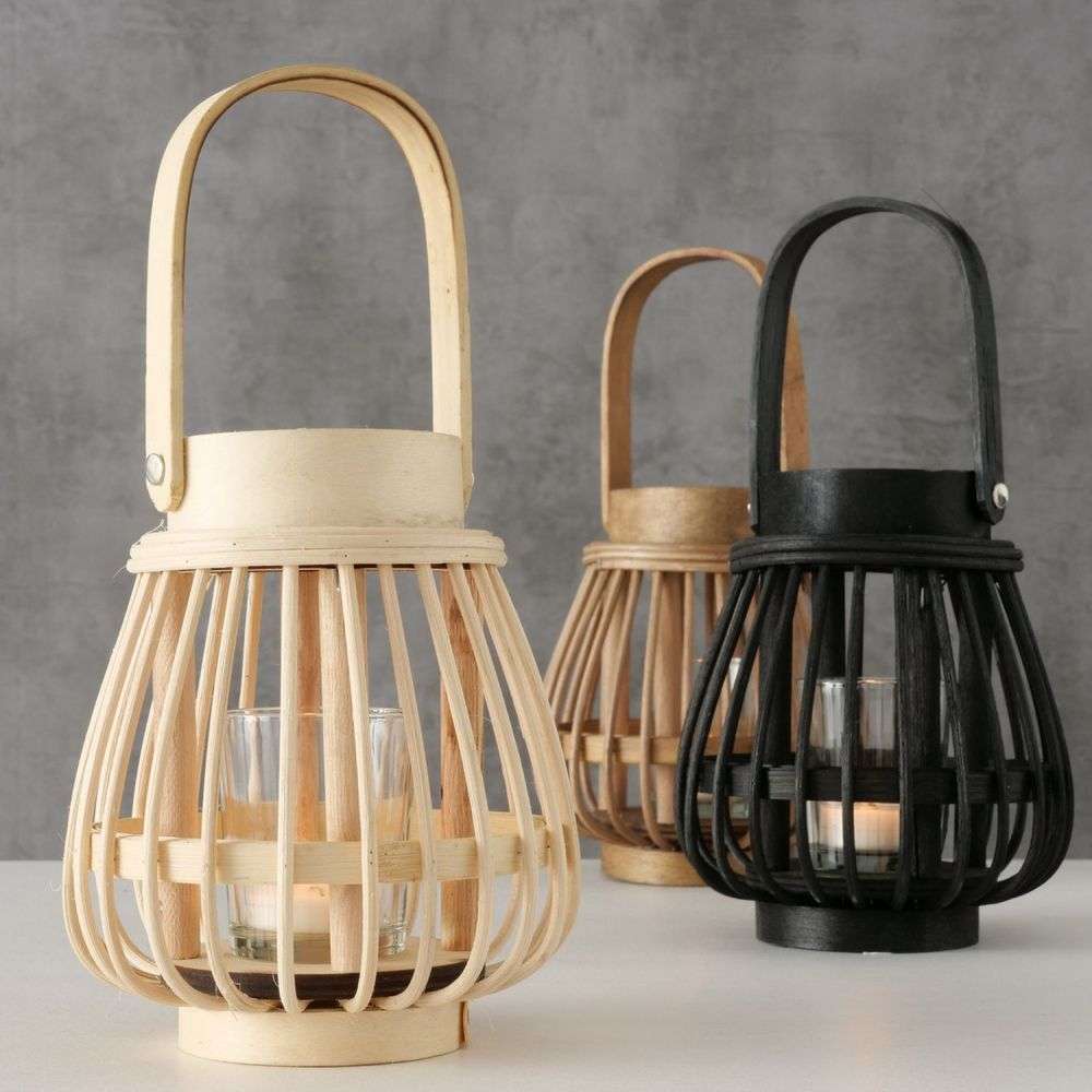 Bambus Windlicht 3er-Set | Windlichter | Event Textil Markt