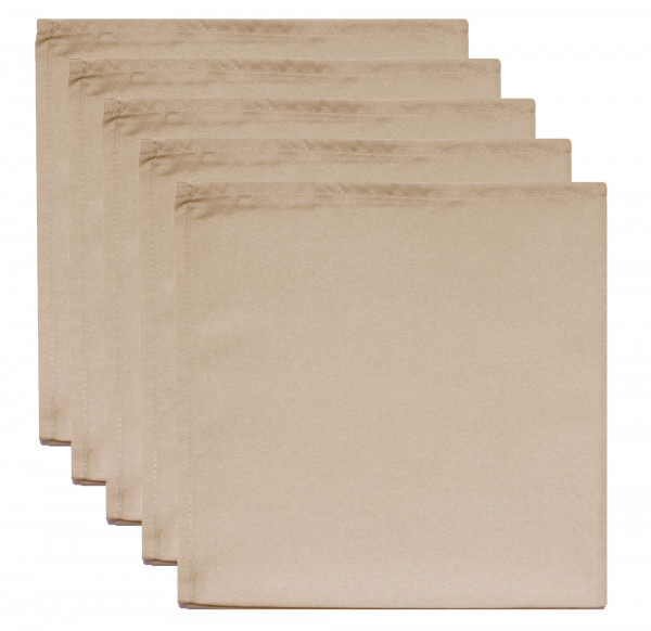 Servietten 5 Stk. sand cappuccino 50 x 50 cm