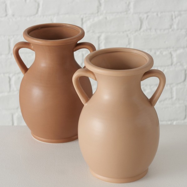 Handgefertigte Vase SAMRA aus Steingut